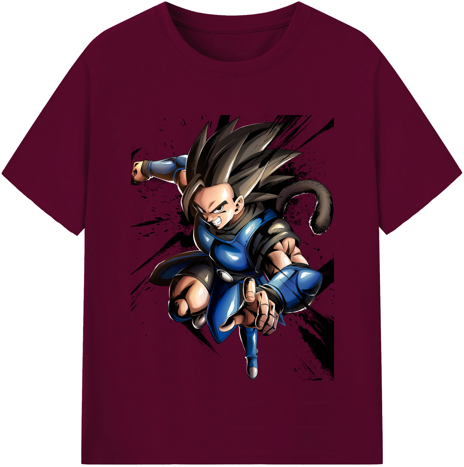 （画像用） ドラゴンボール ベジータ四世（Bejīta Yonsei）DRAGON BALL Vegeta IV レディースカジュアルプリントTシャツ（綿100％）